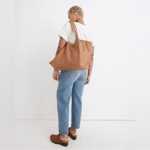 Like New Madewell The Piazza Oversized Tote - Timber Beam